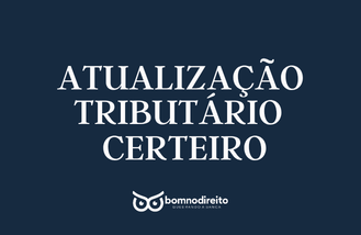 TRIBUT�RIO CERTEIRO ATUALIZA��O